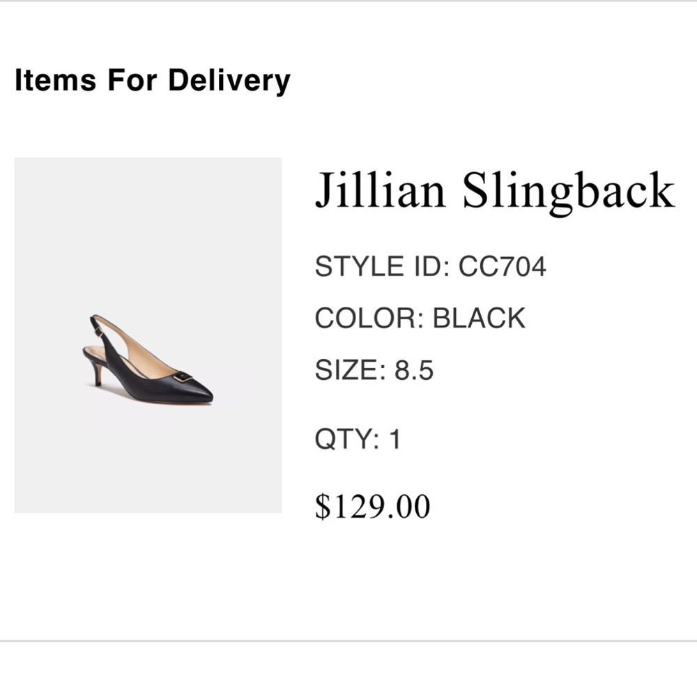 Beautiful coach kitten heels